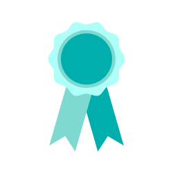 Symbol_Zertifikat Auf der Karriere-Seite zu sehen ist ein Badge-Symbol, das Ausbildungen für Mitarbeiterinnen und Mitarbeiter symbolisieren soll.