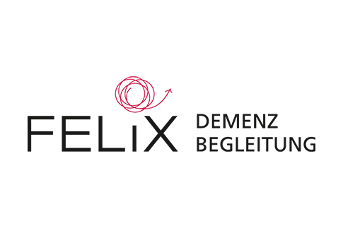 Hier ist das Logo von FELIX-Demenzbegleitung zu sehen. 
