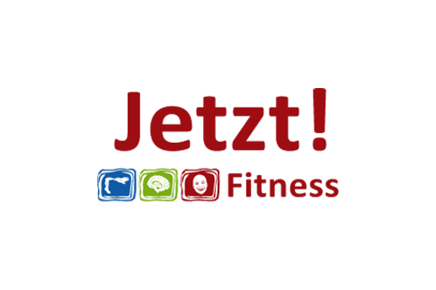 Hier ist das Logo von Jetzt! Fitness zu sehen. 