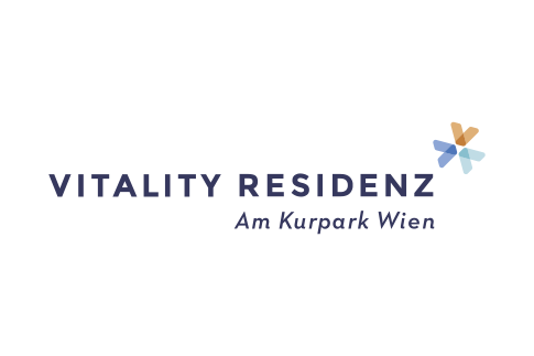 Hier ist das Logo von VITALITY Residenz zu sehen. 