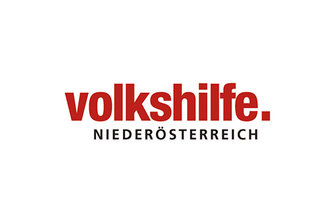 Hier ist das Logo von Volkshilfe Niederösterreich zu sehen. 
