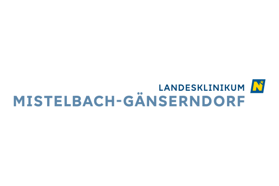 Zu sehen ist das Logo des Landesklinikums Mistelbach-Gänserndorf.