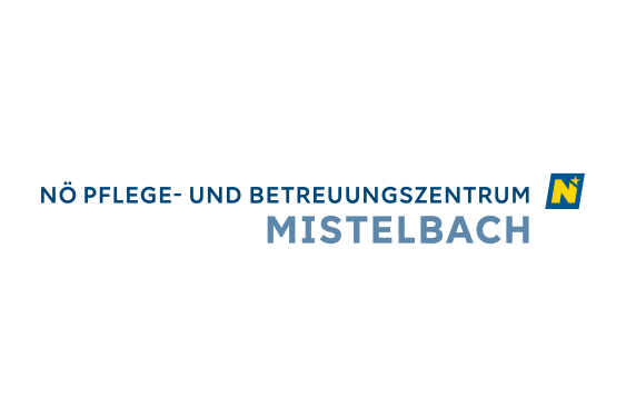 Zu sehen ist das Logo des Pflege- und Betreuungszentrums Mistelbach. 