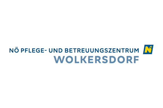 Zu sehen ist das Logo des Pflege- und Betreuungszentrums Wolkersdorf. 