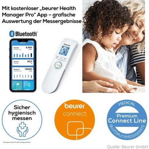 Beurer FT 95 kontaktloses Thermometer Bluetooth