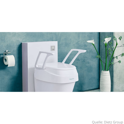 Toilettensitzerhöhung SmartFix mit Armlehnen