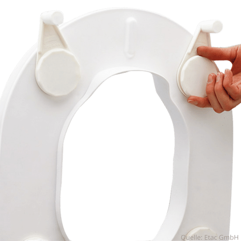 Toilettsitzerhöhung 10 cm Hi-Loo ohne Deckel mit Klammern