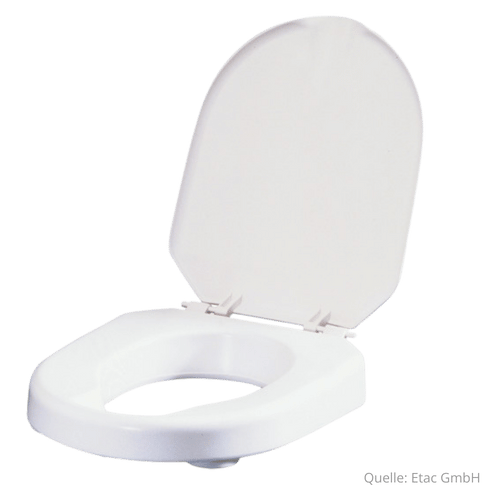 Toilettsitzerhöhung 10 cm Hi-Loo ohne Deckel mit Klammern