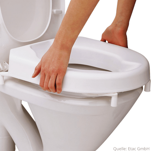 Toilettsitzerhöhung 10 cm Hi-Loo ohne Deckel mit Klammern