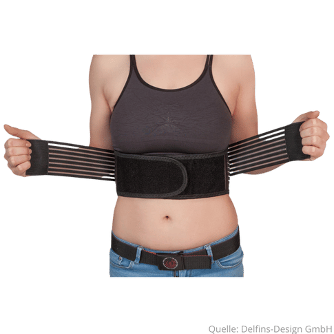 Delfins Lendenbandage mit Magnet - Turmalin