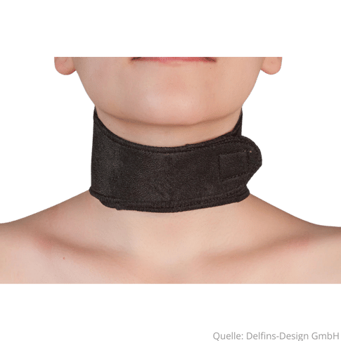 Delfins Nackenbandage mit Magnet - Turmalin 