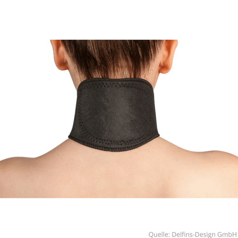 Delfins Nackenbandage mit Magnet - Turmalin 
