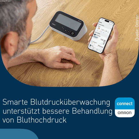 OMRON M4 Connect AFib Oberarm-Blutdruckmessgerät