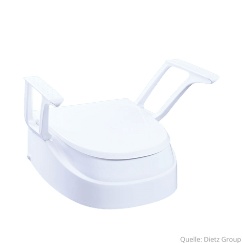 Toilettensitzerhöhung SmartFix mit Armlehnen