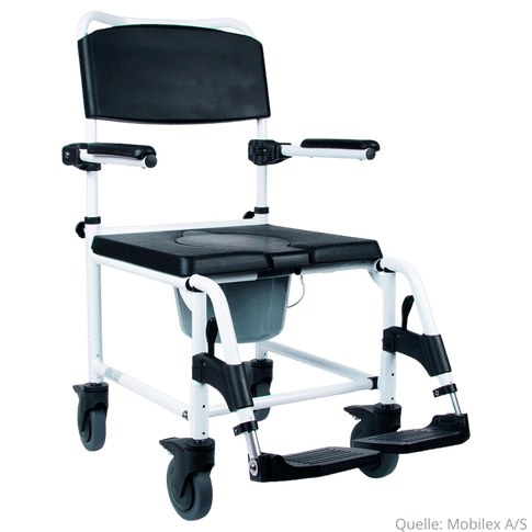 Duschstuhl und Toilettenstuhl fahrbar Kakadu