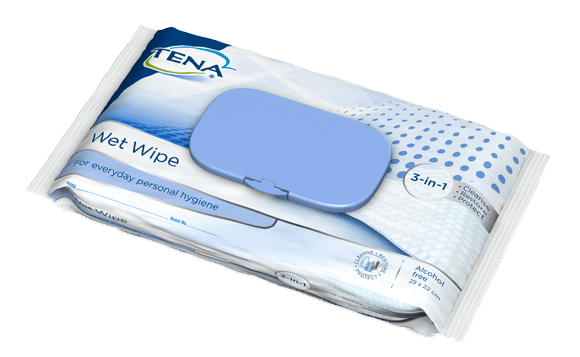 TENA Wet Wipe 3-in-1