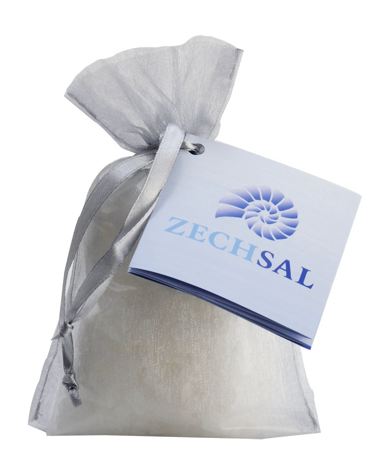 Zechsal Salzkristalle für Fußbad im Geschenkbeutel