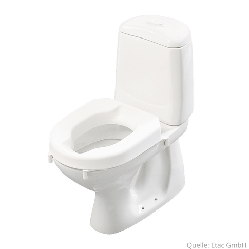 Toilettsitzerhöhung 10 cm Hi-Loo ohne Deckel mit Klammern