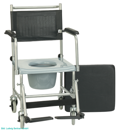 [000200002] RUSSKA Toilettenstuhl verchromt fahrbar